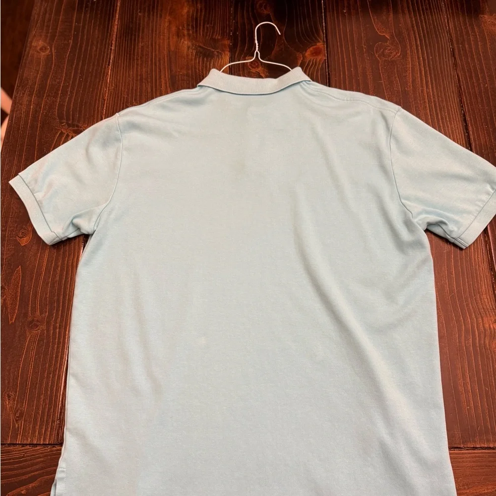 Ralph Lauren Light Blue Polo Shirt with Yellow Logo - Picture 3 of 4